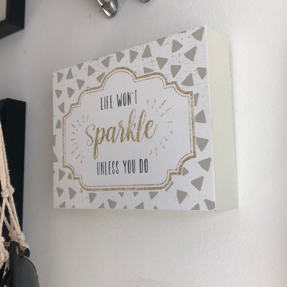 “Life won’t sparkle unless you do” glitter sign ✨ - Picture 4 of 4